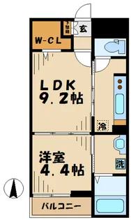 SUNNY SIDE サニーサイド【4階】の間取り