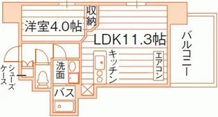 Grand E’terna岡山III【2階】の間取り