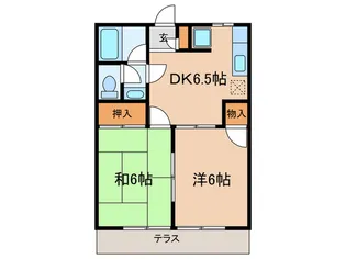 ファミ―ユ田園【1階】の間取り
