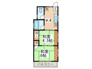 サンフラッツ【2階】の間取り
