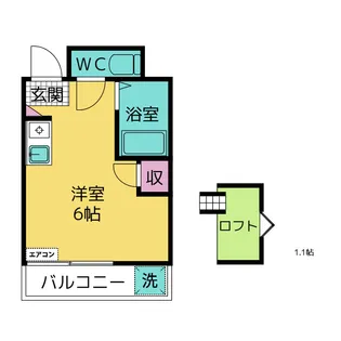 リバティ井ヶ谷【2階】の間取り
