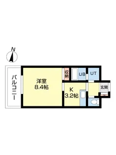 ミリューヴィラージュ【5階】の間取り