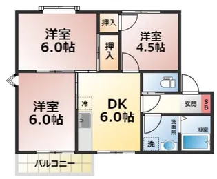 グリーンハウス1【2階】の間取り