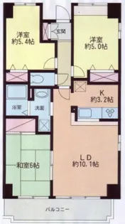 パルティール本村【3階】の間取り
