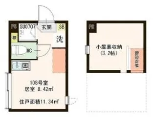 ハーモニーテラス南馬込【1階】の間取り