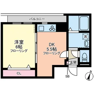 日生土地戸越マンション【7階】の間取り