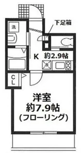 カーサティーナ【3階】の間取り