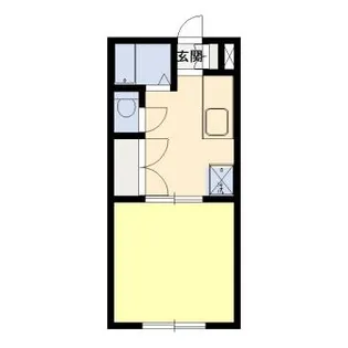 コーポ松見家II【2階】の間取り