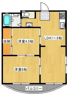 エルコーポ丸子【3階】の間取り