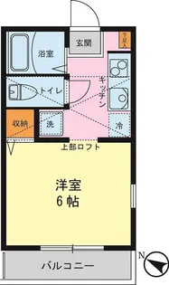 ハウス鶴見市場III【2階】の間取り