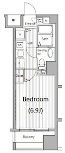 ガラ・ステーション東日本橋【8階】の間取り