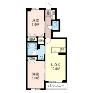 ベレーザ【SHM】【1階】の間取り