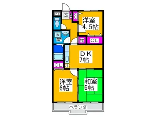 サンライズ泉ヶ丘【3階】の間取り