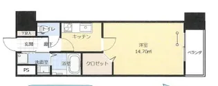 アークデュオ福島万世町【4階】の間取り