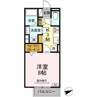 セレスティア黒野【2階】の間取り