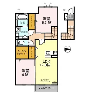 ローヤルヴィラ勝原の間取り