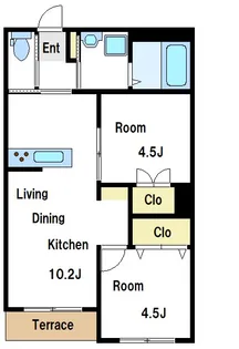 Highgate滝野川【1階】の間取り