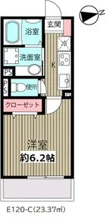 オデッサ浦安【2階】の間取り