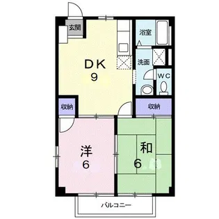 クレスト高見【2階】の間取り