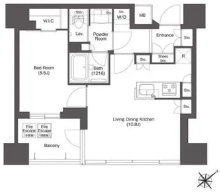 コンフォリア新中野【8階】の間取り