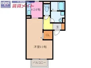 プレジオ【2階】の間取り