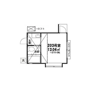 ホワイトビラ新蒲田【2階】の間取り