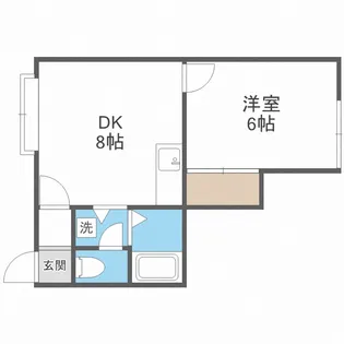 ローズヴィラ28【1階】の間取り
