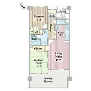 調布柴崎ガーデンハウス【1階】の間取り