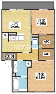 ラターシュ真崎【2階】の間取り
