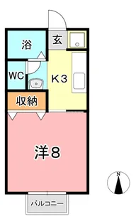 ウイング神田 B【2階】の間取り