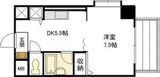 竹屋町原野ビル【8階】の間取り