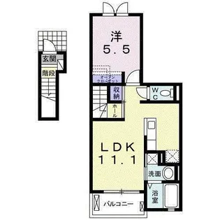 クローバー【2階】の間取り