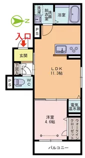 レジデンス北野K【2階】の間取り