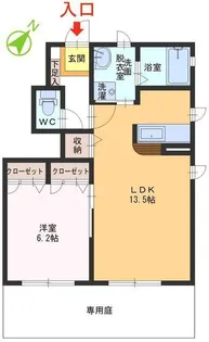 ラヴェルヴィルG・H棟【1階】の間取り