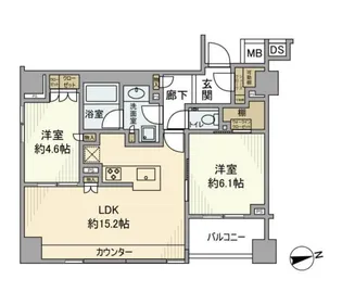 南青山マスターズハウス【5階】の間取り