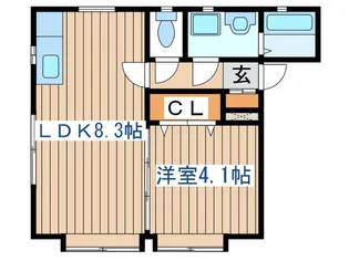 エムティ館【1階】の間取り