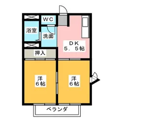 グリーンハイツ大畑A【2階】の間取り