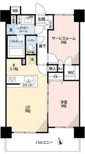 日神パレステージ武蔵小金井【6階】の間取り