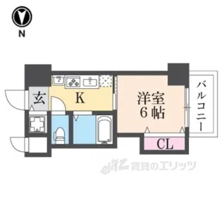 CITYSPIRE布施【7階】の間取り