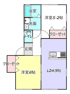 フェリーチェ長塚【2階】の間取り