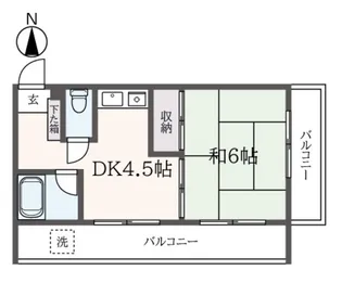 アバンダントハウス【2階】の間取り