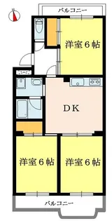 スカイマンション浦安B【3階】の間取り