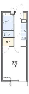 レオパレス楓【3階】の間取り