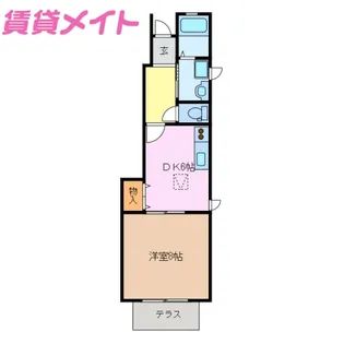 グランサージュA棟【1階】の間取り