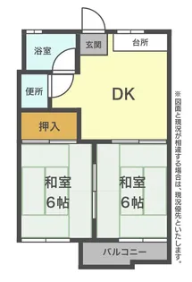 フォーブル三浦B【2階】の間取り