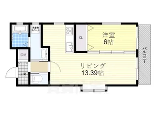 桜パレス【6階】の間取り