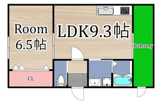 セントポーリア梅園【1階】の間取り