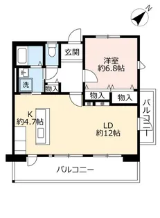 UR浜甲子園さくら街【5階】の間取り