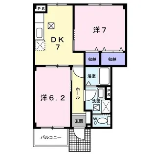 ボヌール【1階】の間取り