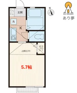 G・Aヒルズ保土ヶ谷A棟(ジーエーヒルズホドガヤエートウ)【2階】の間取り